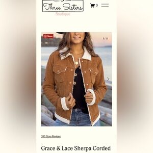 Sherpa Jacket by Grace&Lace boutique